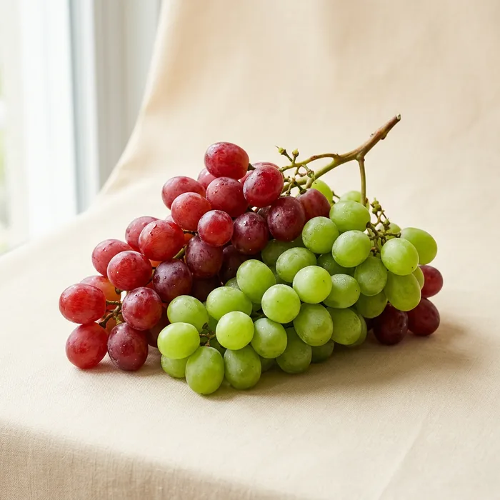 Red and green grapes