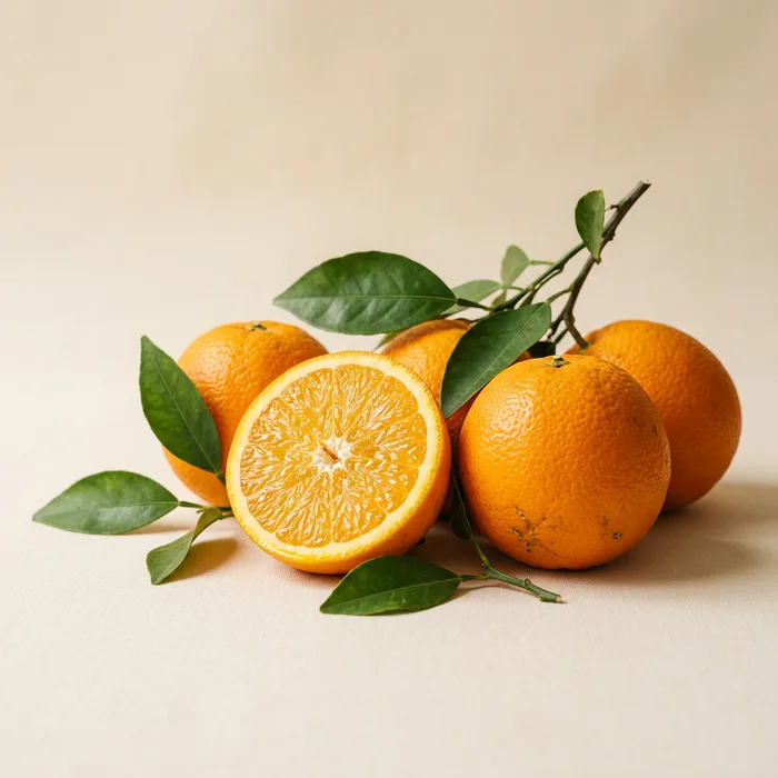 Fresh navel oranges